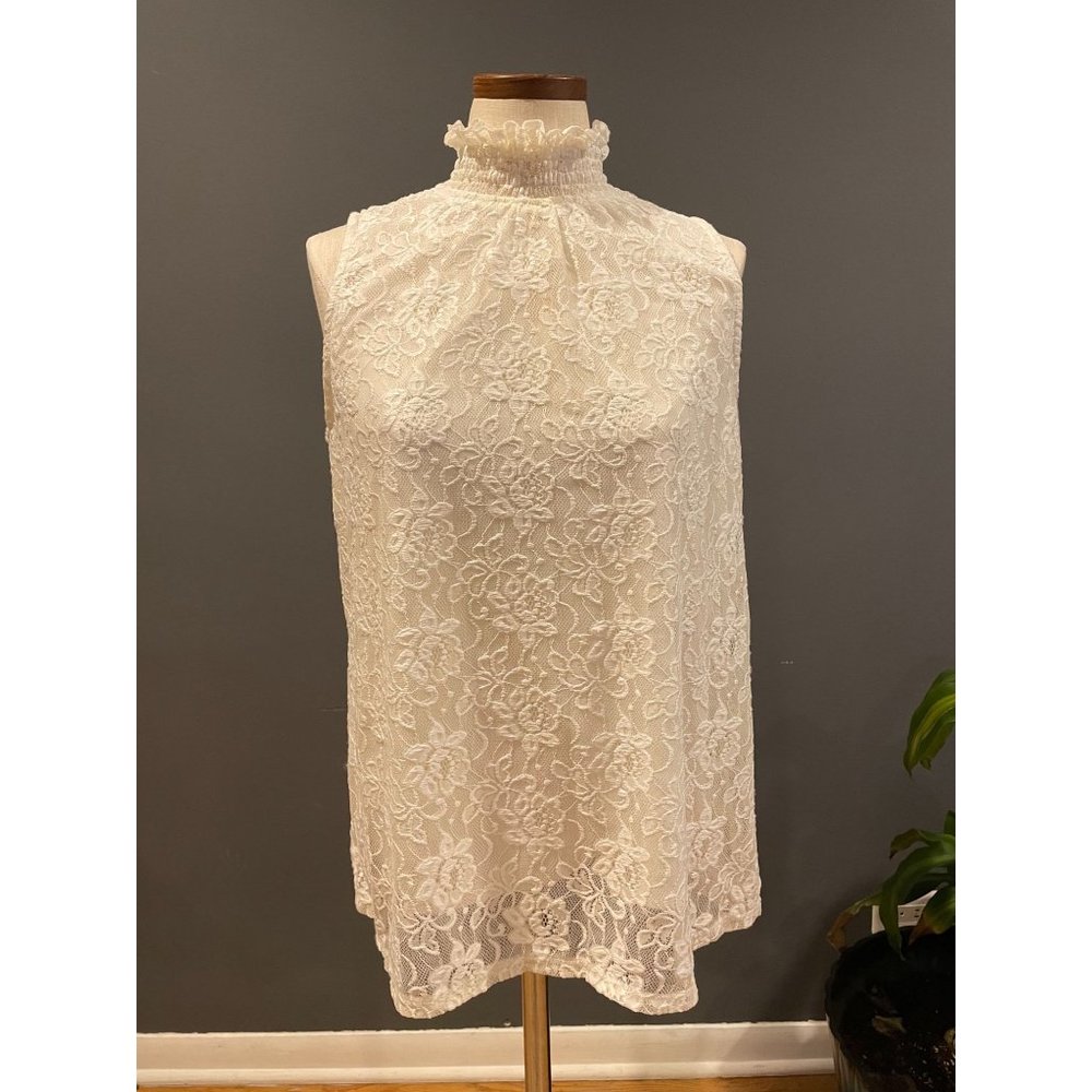 Eve & Maddie White Lace Blouse